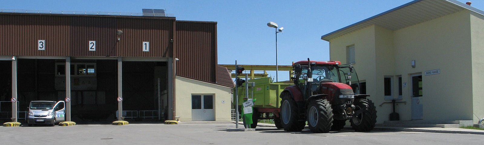 Gelände der Müllumladestation des ZMS in Straubing