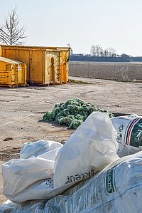 Netze und Folien bei der Agrafoliensammlung auf dem Wertstoffhof Alfred-Dick-Ring, Straubing