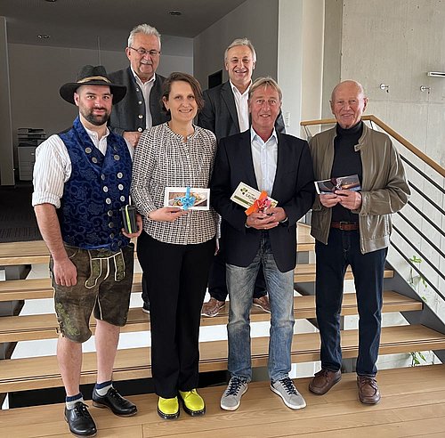 Preisträger Gewinnspiel mit Landrat und Geschäftsleiter