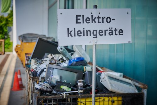 E-Schrott im Wertstoffhof
