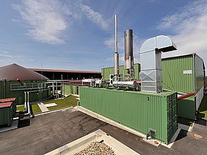 Vergärungsanlage im Kompostwerk Aiterhofen