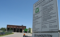 Einfahrt zur Müllumladestation des ZMS in Straubing