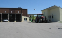 Gelände der Müllumladestation des ZMS in Straubing